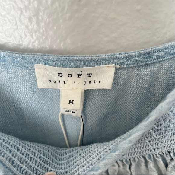 NWT Soft Joie Kunala Chambray Dress Size Medium - Picture 3 of 10